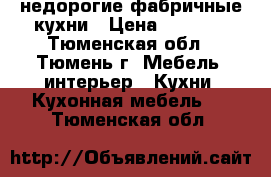 недорогие фабричные кухни › Цена ­ 9 000 - Тюменская обл., Тюмень г. Мебель, интерьер » Кухни. Кухонная мебель   . Тюменская обл.